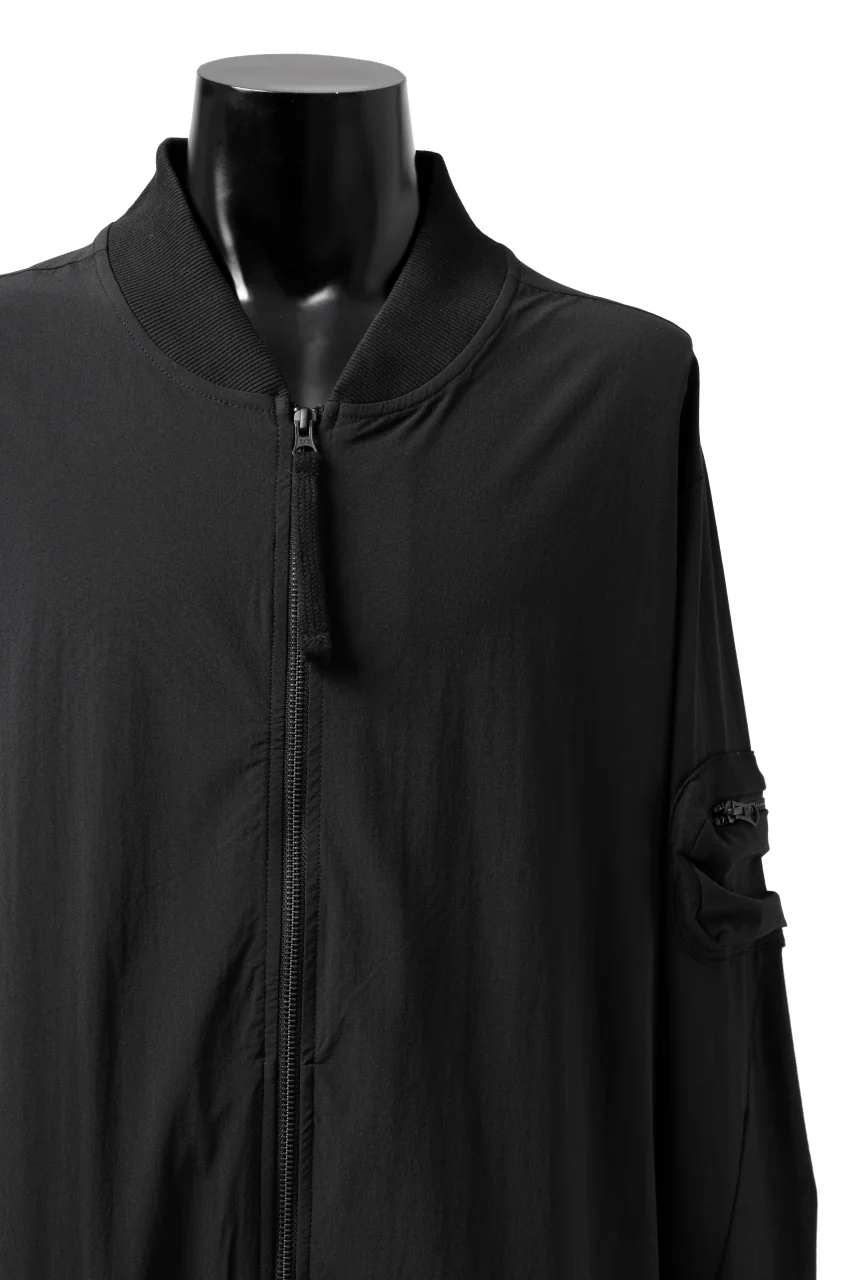 thomkrom MA-1 JACKET / ELASTIC NYLON (BLACK) - Image 11