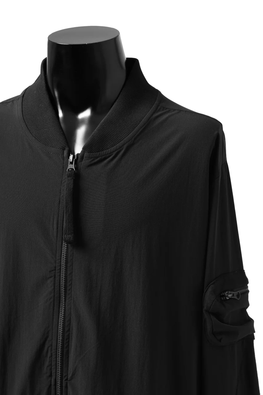 thomkrom MA-1 JACKET / ELASTIC NYLON (BLACK) - Image 12