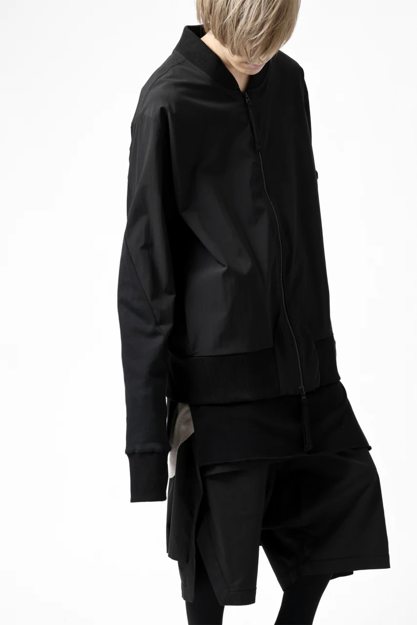 thomkrom MA-1 JACKET / ELASTIC NYLON (BLACK) - Image 3