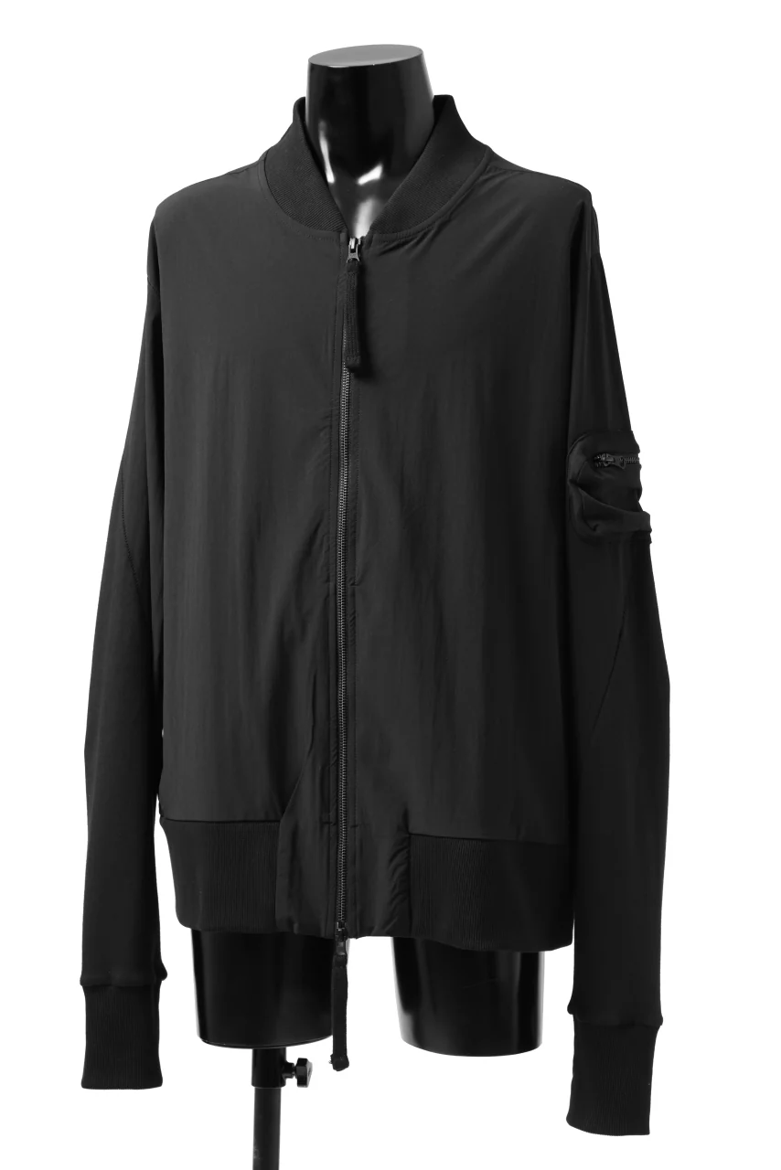 thomkrom MA-1 JACKET / ELASTIC NYLON (BLACK) - Image 5