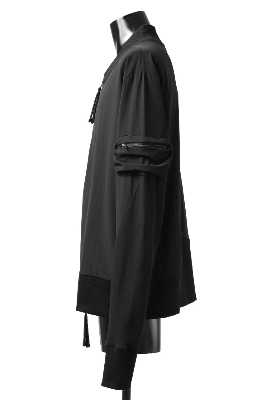 thomkrom MA-1 JACKET / ELASTIC NYLON (BLACK) - Image 6
