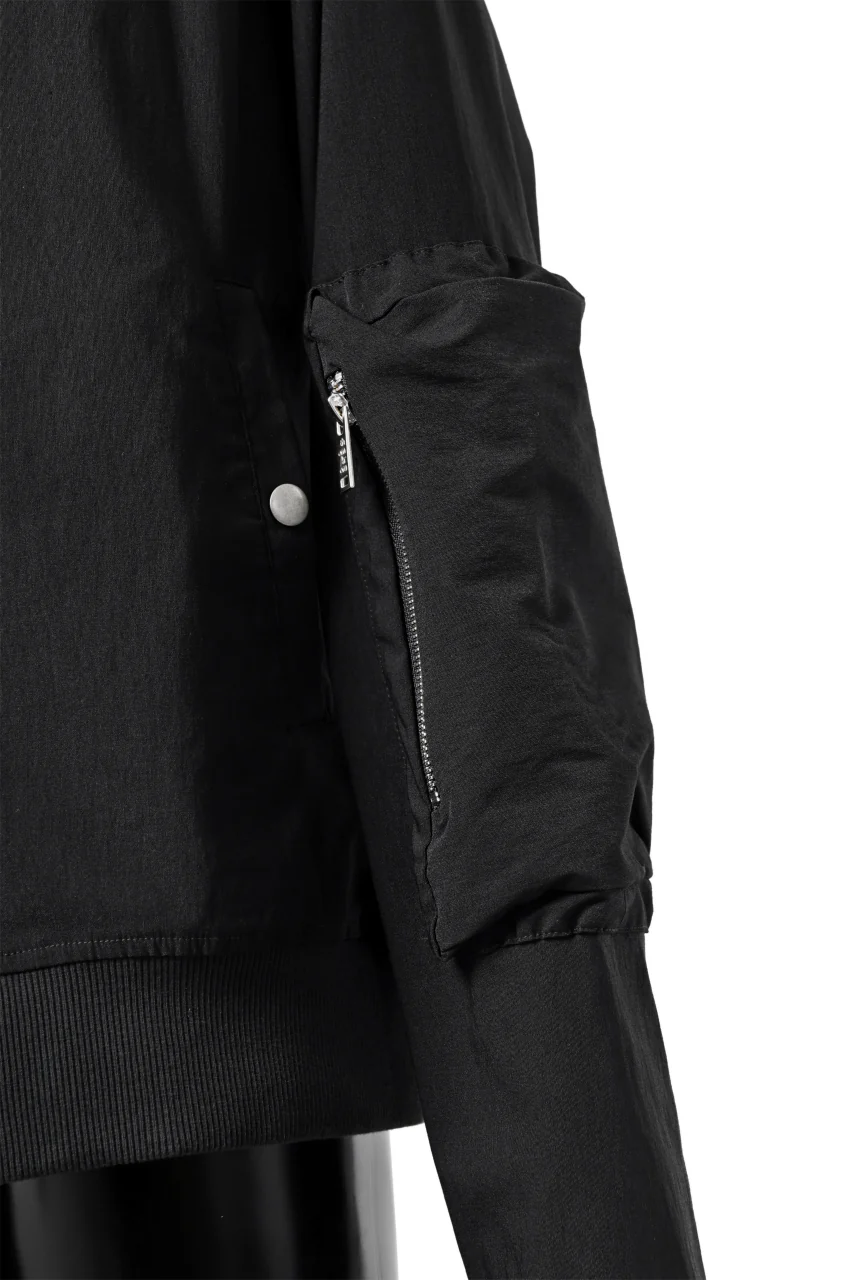 thomkrom MA-1 JACKET / ELASTIC VISCOSE-NYLON (BLACK) - Image 13