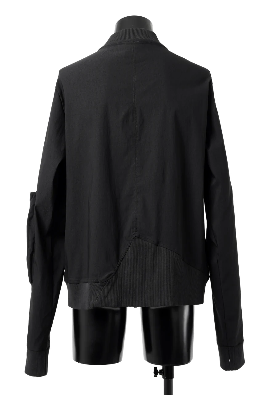 thomkrom MA-1 JACKET / ELASTIC VISCOSE-NYLON (BLACK) - Image 5