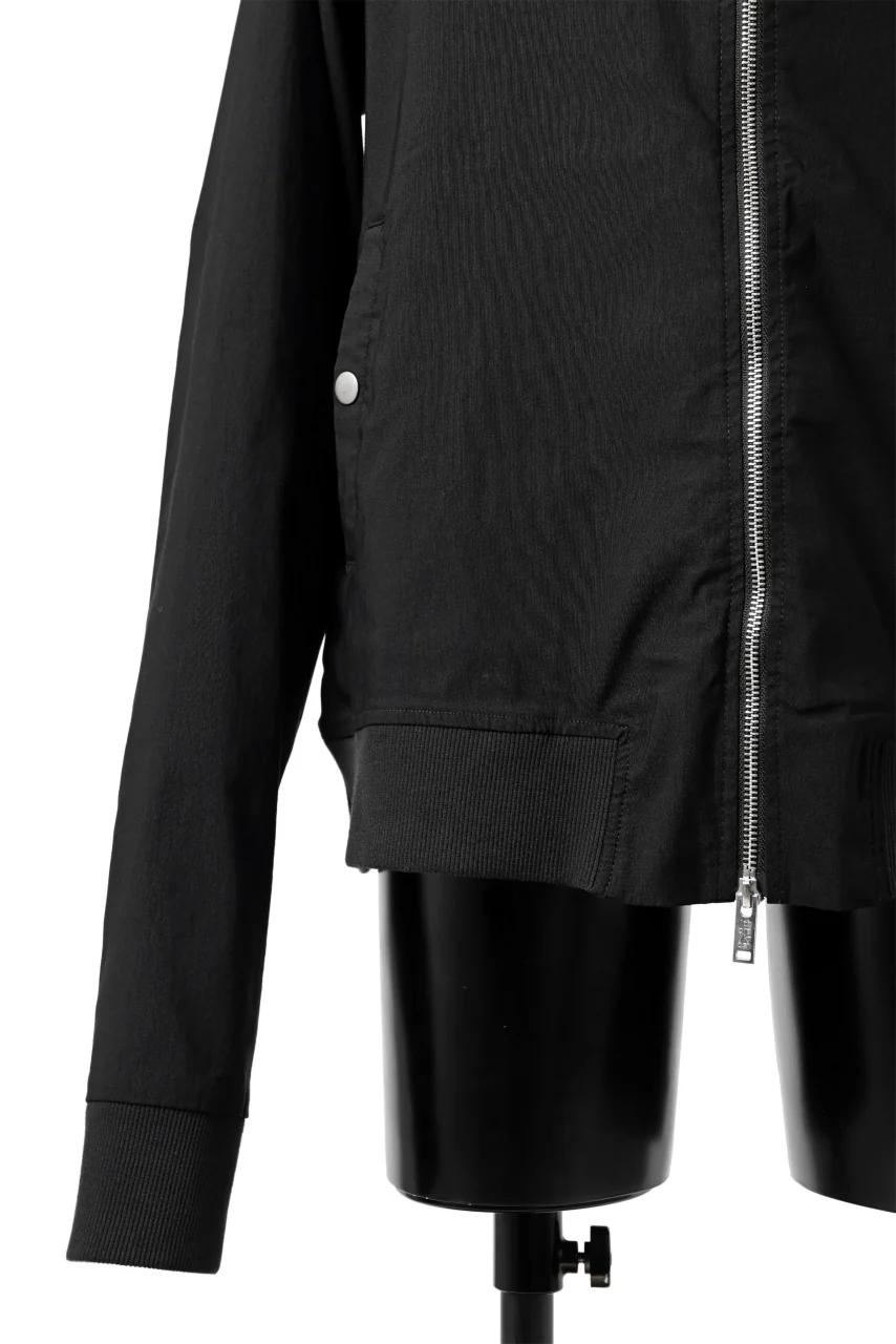 thomkrom MA-1 JACKET / ELASTIC VISCOSE-NYLON (BLACK) - Image 9