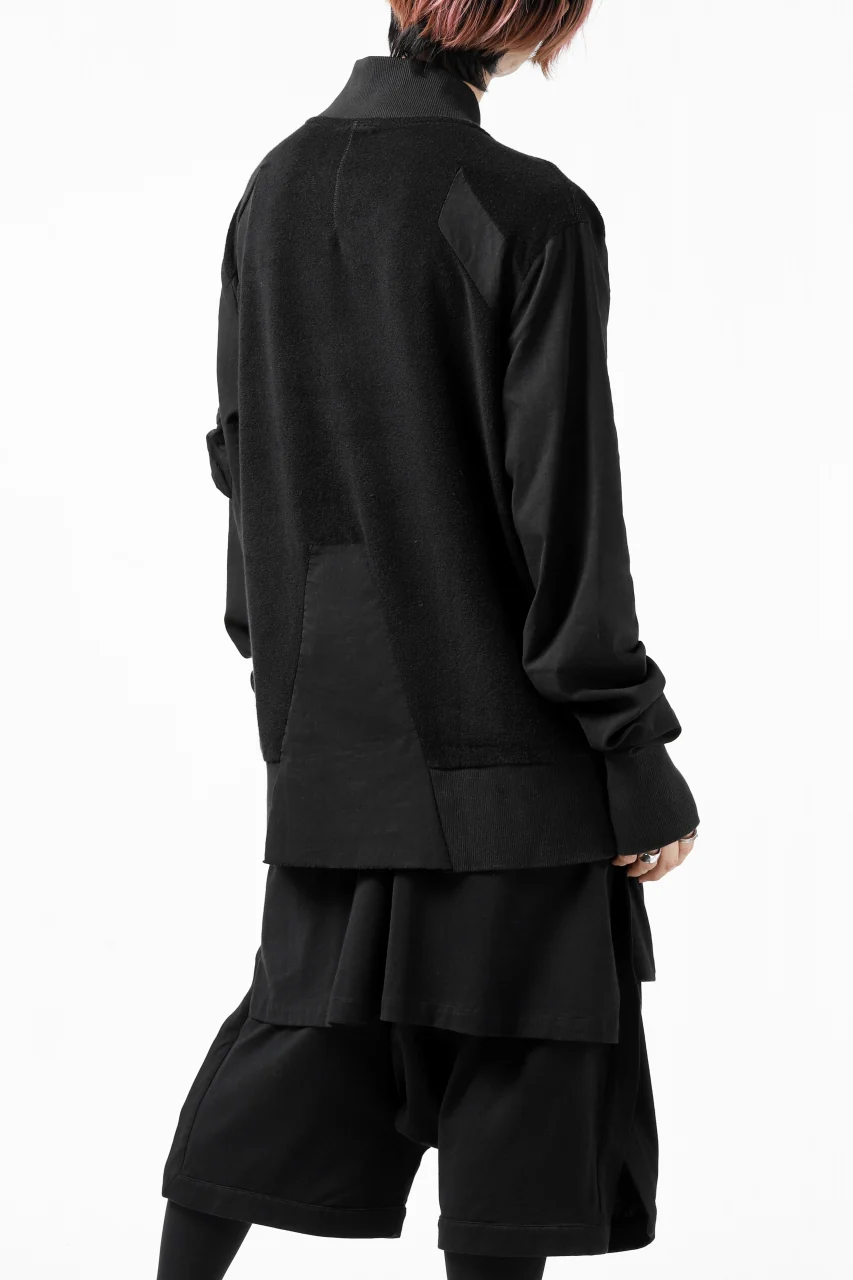 thomkrom MA-1 JACKET / SOFT FROTTEE (BLACK) - Image 13
