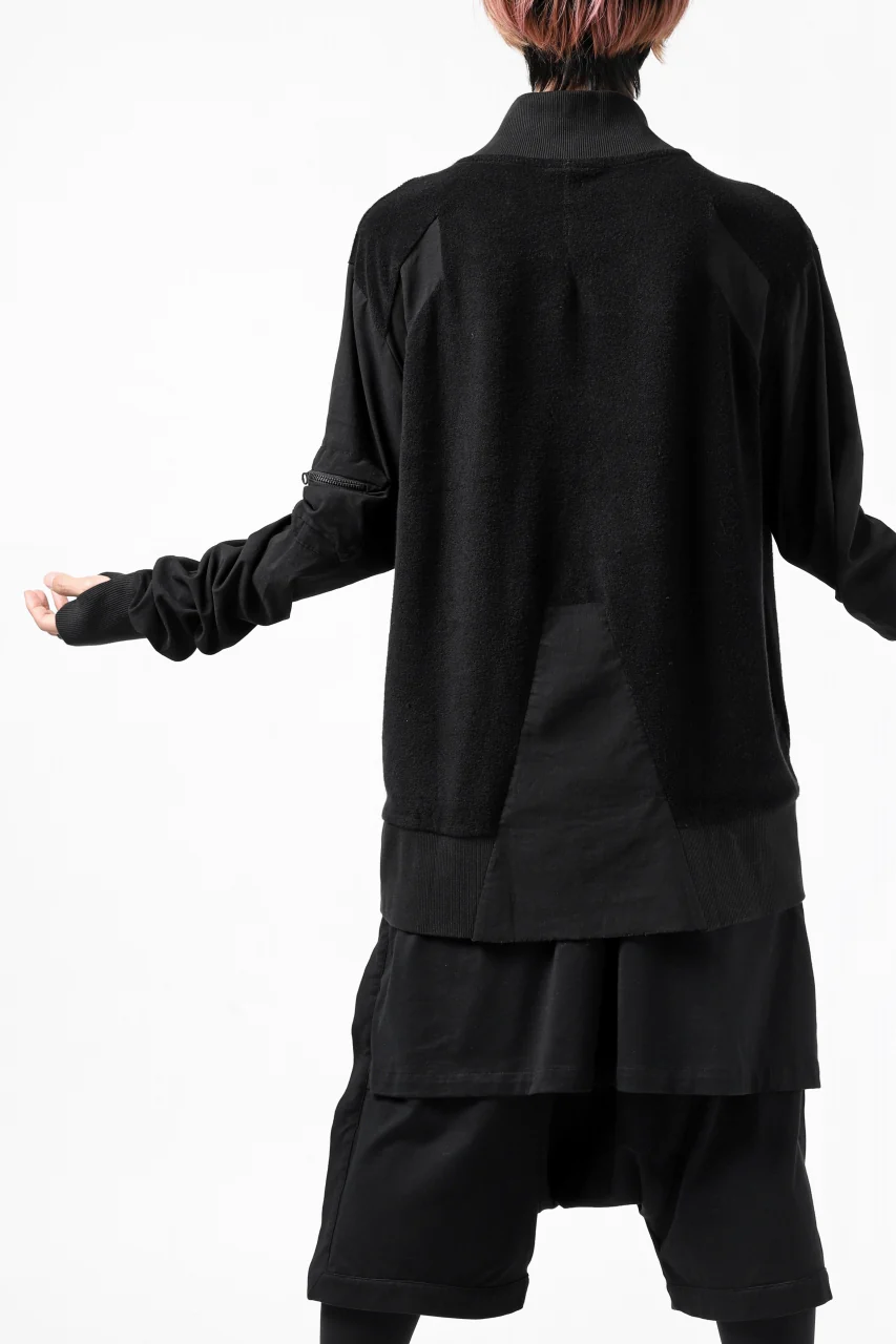 thomkrom MA-1 JACKET / SOFT FROTTEE (BLACK) - Image 16