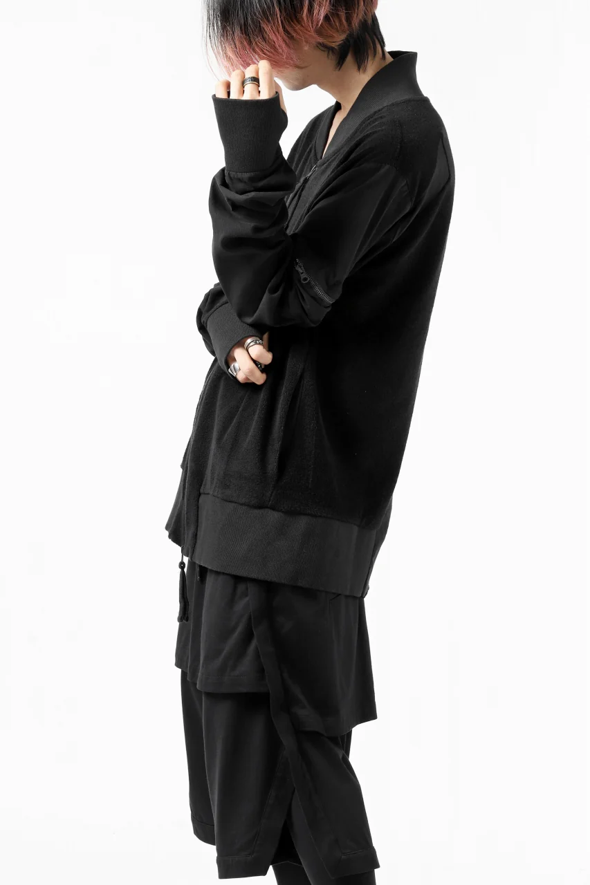 thomkrom MA-1 JACKET / SOFT FROTTEE (BLACK) - Image 18