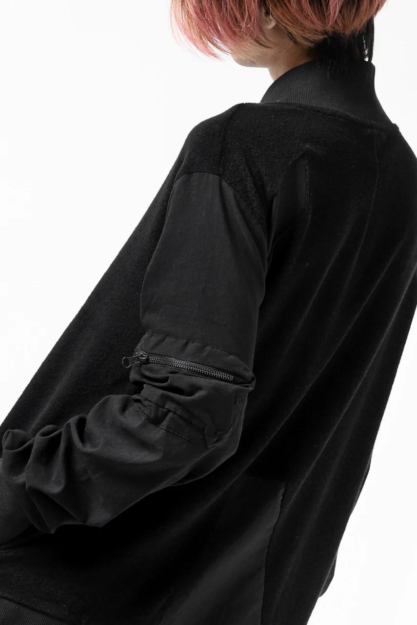 thomkrom MA-1 JACKET / SOFT FROTTEE (BLACK) - Image 24