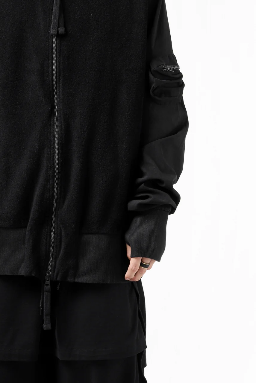 thomkrom MA-1 JACKET / SOFT FROTTEE (BLACK) - Image 25