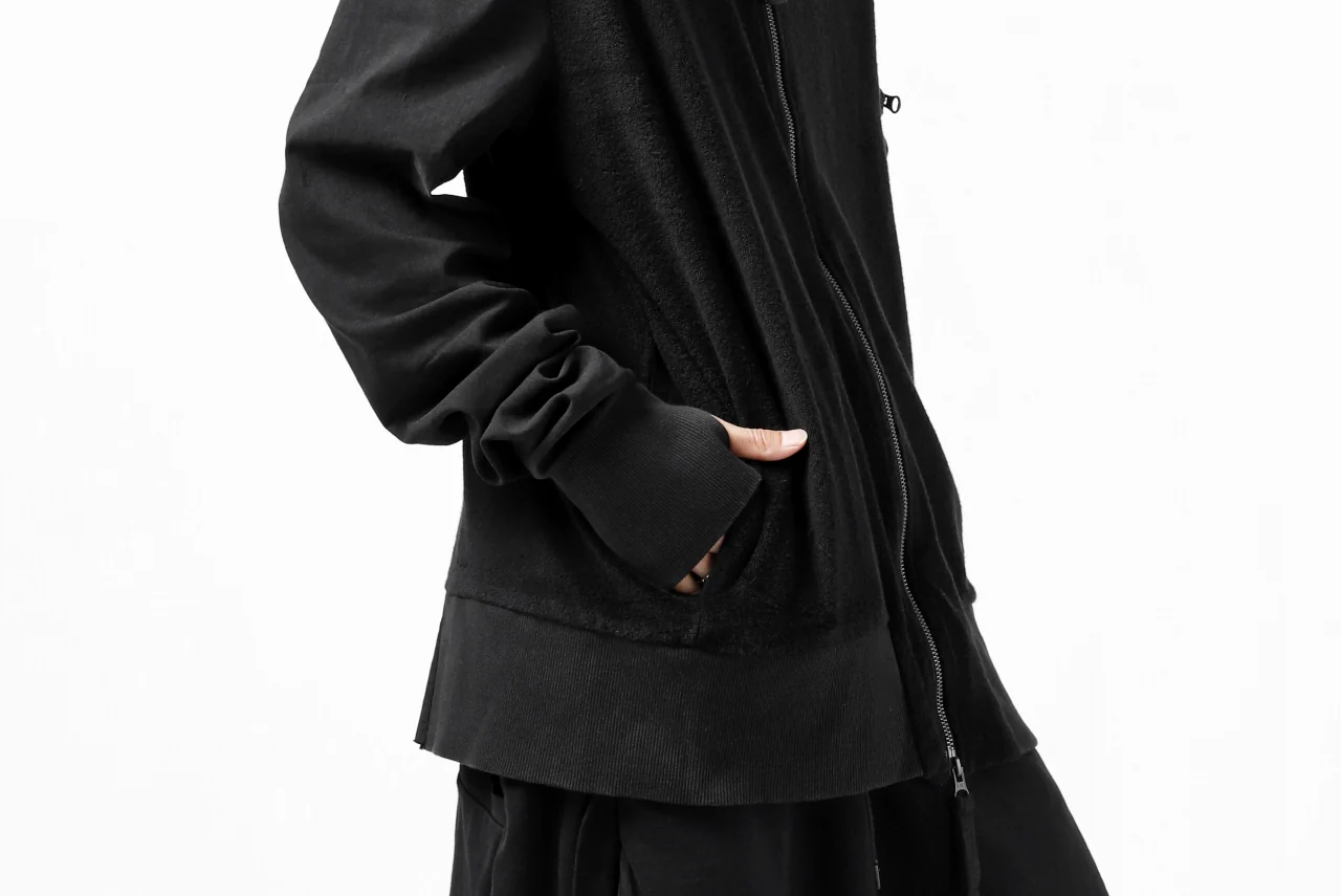 thomkrom MA-1 JACKET / SOFT FROTTEE (BLACK) - Image 29
