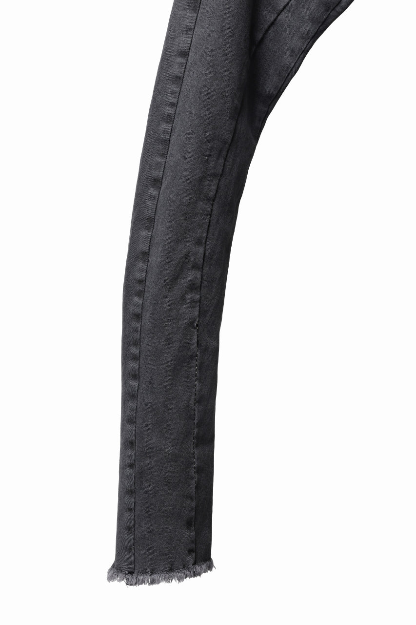 thomkrom OVER LOCKED SKINNY TROUSERS / FADE STRETCH DENIM (LIGHT GREY) - Image 15