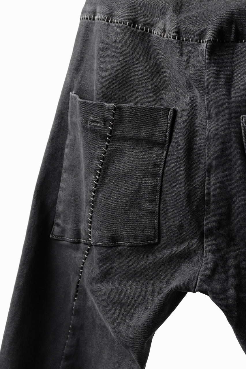 thomkrom OVER LOCKED SKINNY TROUSERS / FADE STRETCH DENIM (LIGHT GREY) - Image 19