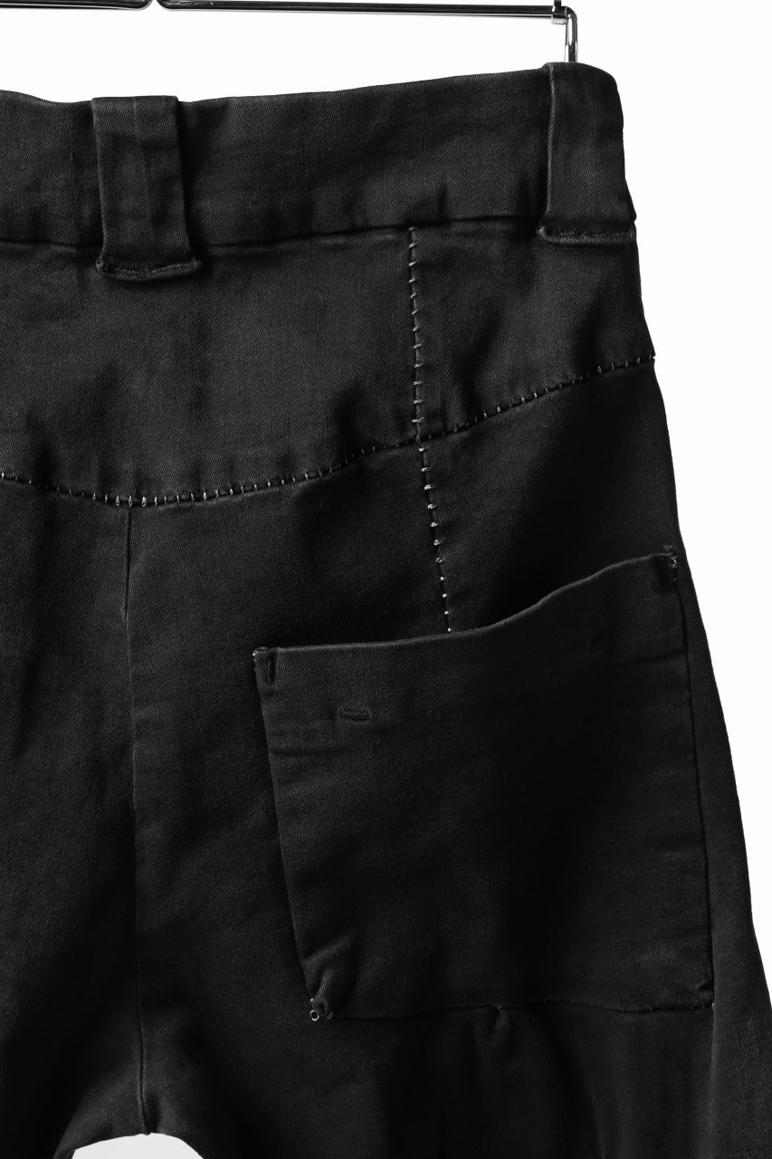 thomkrom OVER LOCKED SKINNY TROUSERS /  HYPER STRETCH DENIM (BLACK) - Image 15