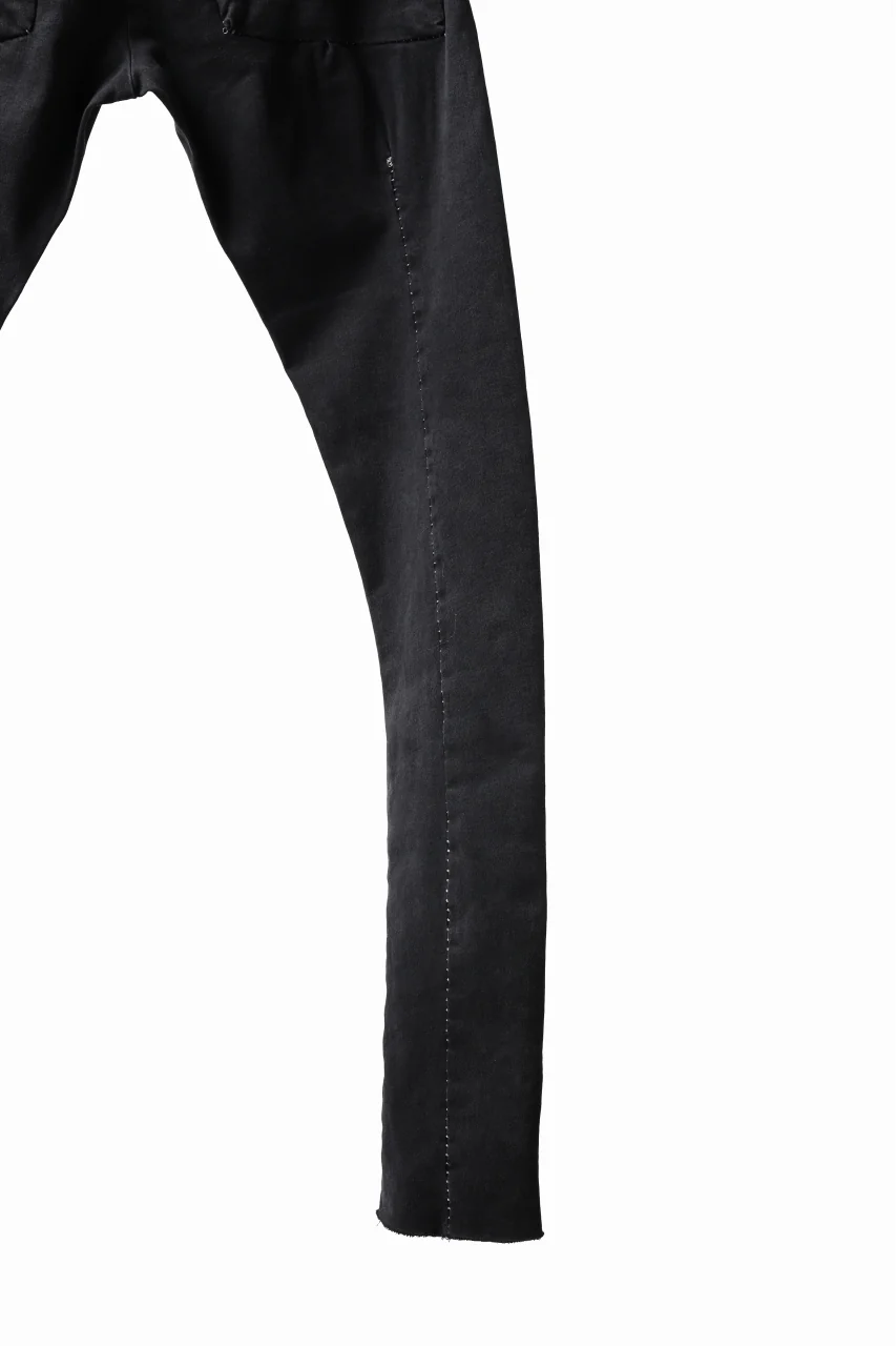 thomkrom OVER LOCKED SKINNY TROUSERS /  HYPER STRETCH DENIM (BLACK) - Image 16