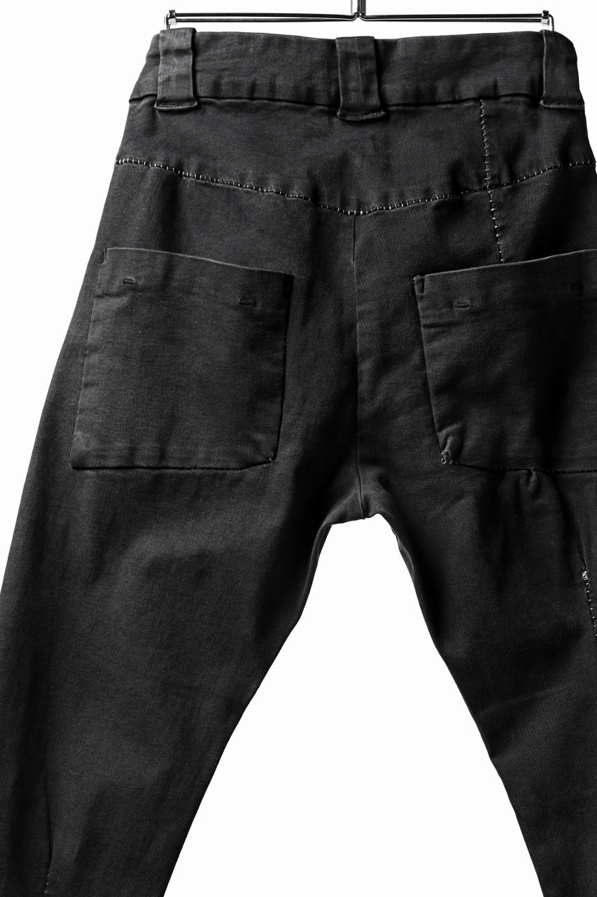 thomkrom OVER LOCKED SKINNY TROUSERS /  HYPER STRETCH DENIM (BLACK) - Image 17