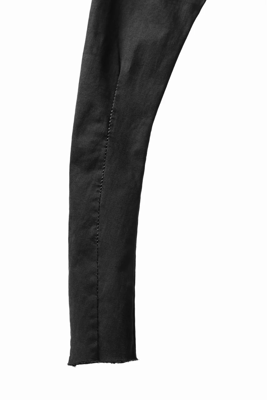 thomkrom OVER LOCKED SKINNY TROUSERS /  HYPER STRETCH DENIM (BLACK) - Image 18