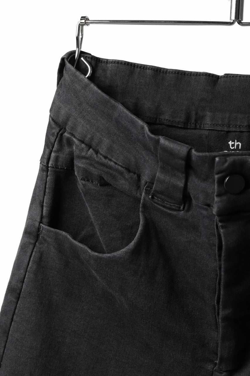 thomkrom OVER LOCKED SKINNY TROUSERS /  HYPER STRETCH DENIM (BLACK) - Image 19
