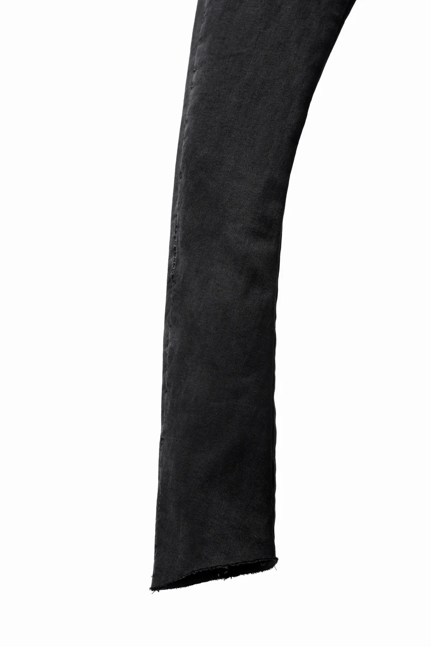 thomkrom OVER LOCKED SKINNY TROUSERS /  HYPER STRETCH DENIM (BLACK) - Image 20