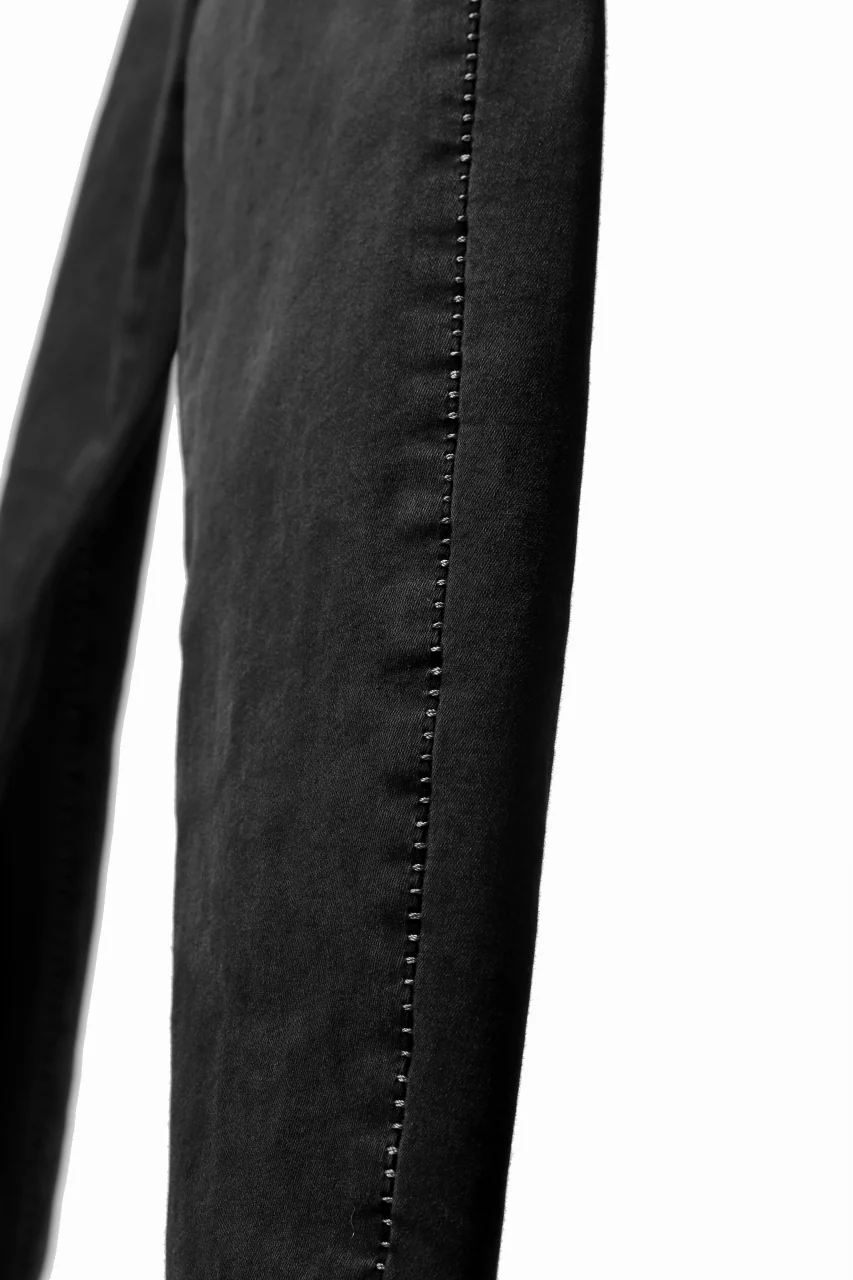 thomkrom OVER LOCKED SKINNY TROUSERS /  HYPER STRETCH DENIM (BLACK) - Image 21