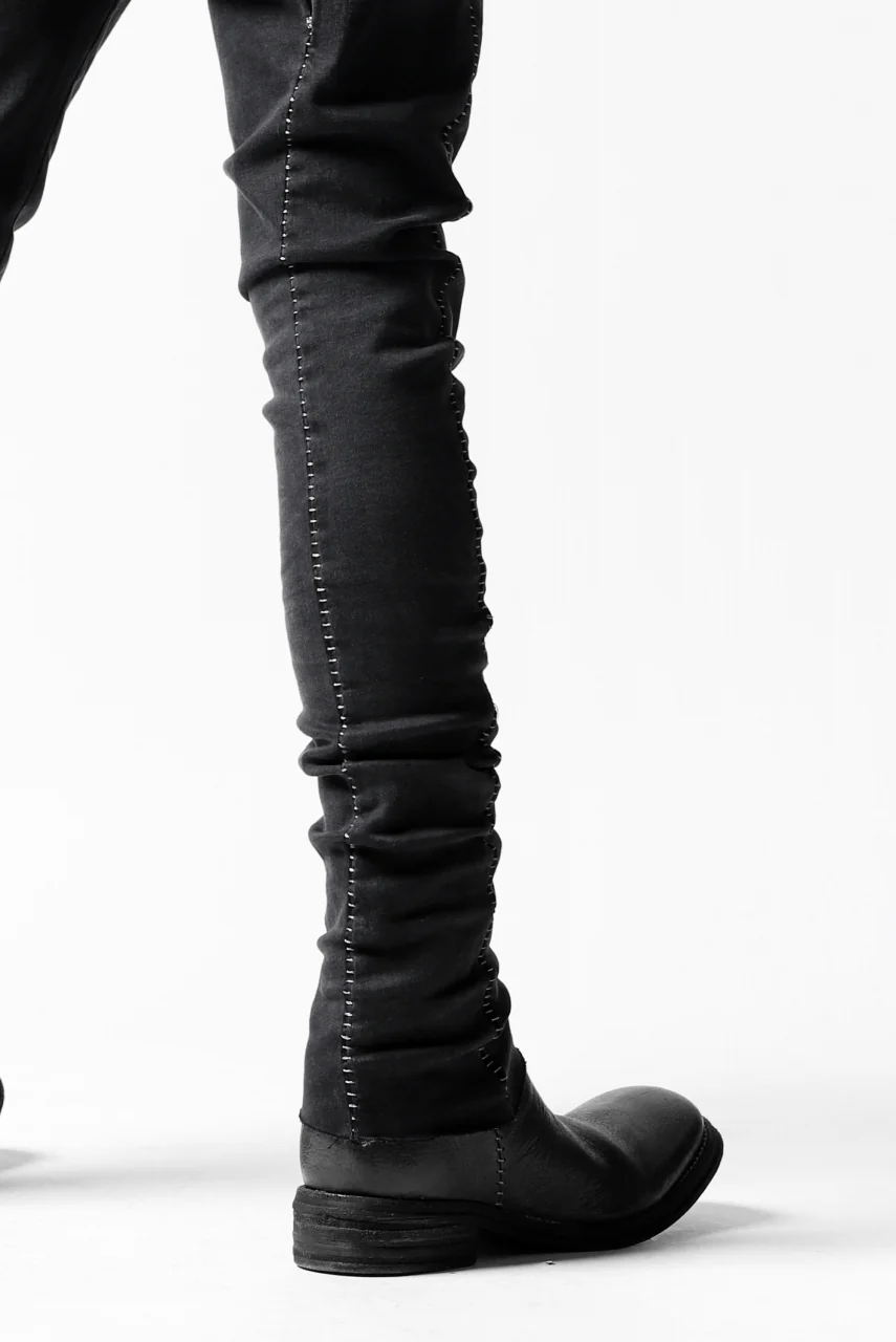 thomkrom OVER LOCKED SKINNY TROUSERS /  HYPER STRETCH DENIM (BLACK) - Image 36