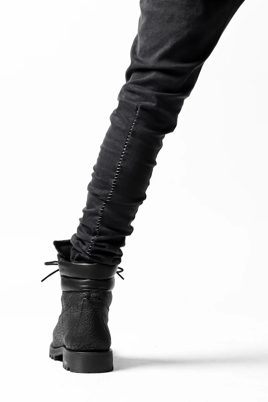 thomkrom OVER LOCKED SKINNY TROUSERS /  HYPER STRETCH DENIM (BLACK) - Image 37