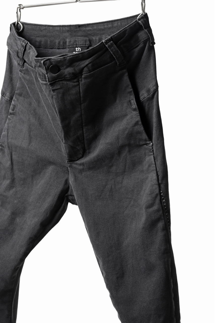 thomkrom OVER LOCKED SKINNY TROUSERS / HYPER STRETCH DENIM (DARK GREY) - Image 13