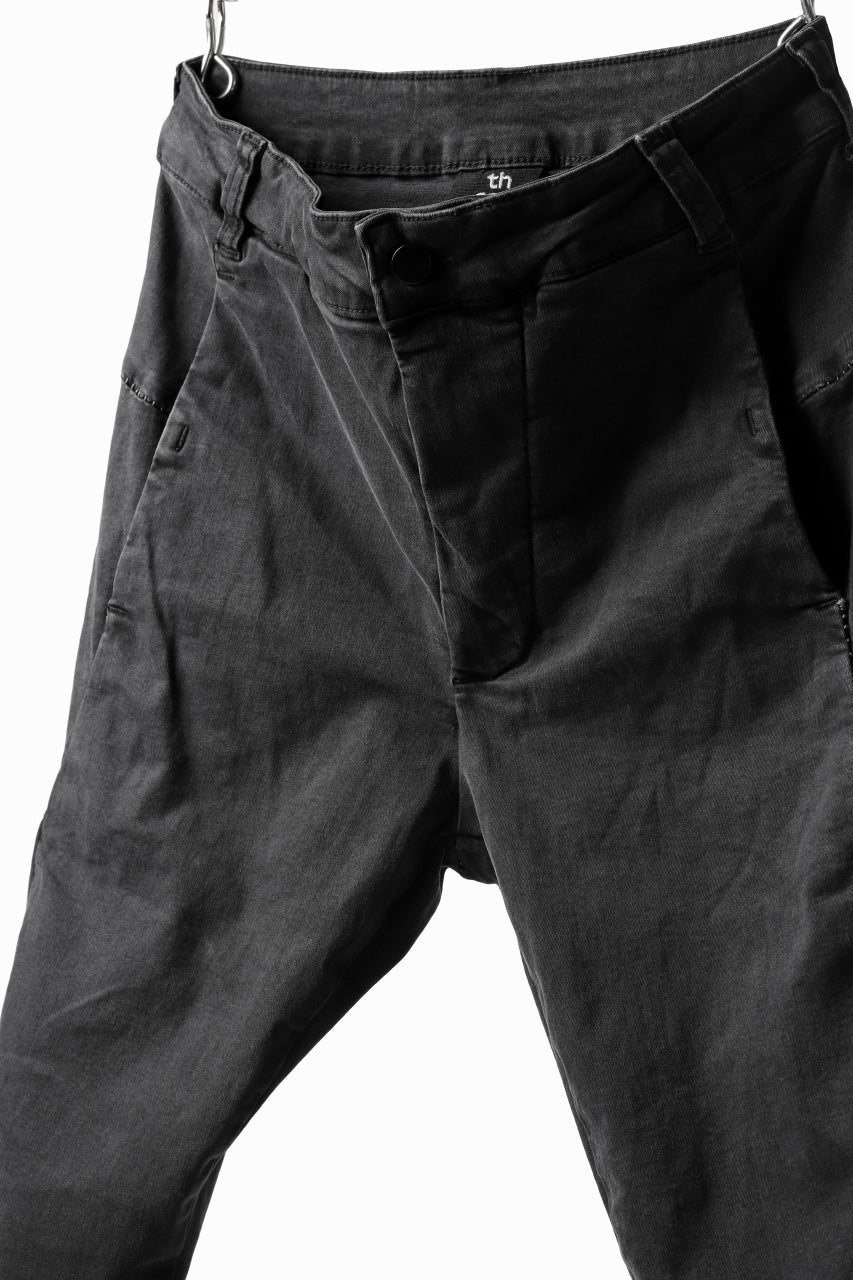 thomkrom OVER LOCKED SKINNY TROUSERS / HYPER STRETCH DENIM (DARK GREY) - Image 14