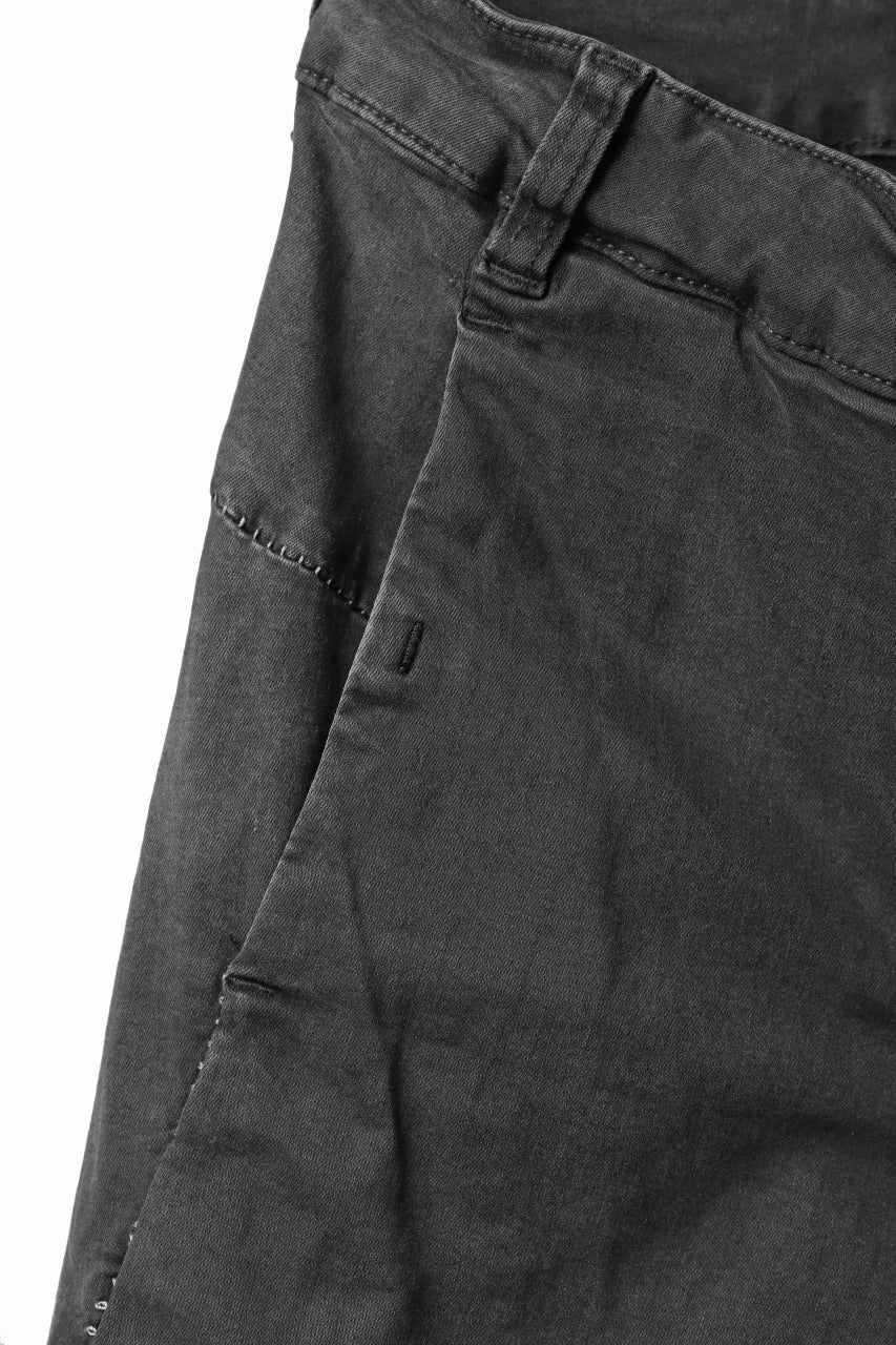 thomkrom OVER LOCKED SKINNY TROUSERS / HYPER STRETCH DENIM (DARK GREY) - Image 19