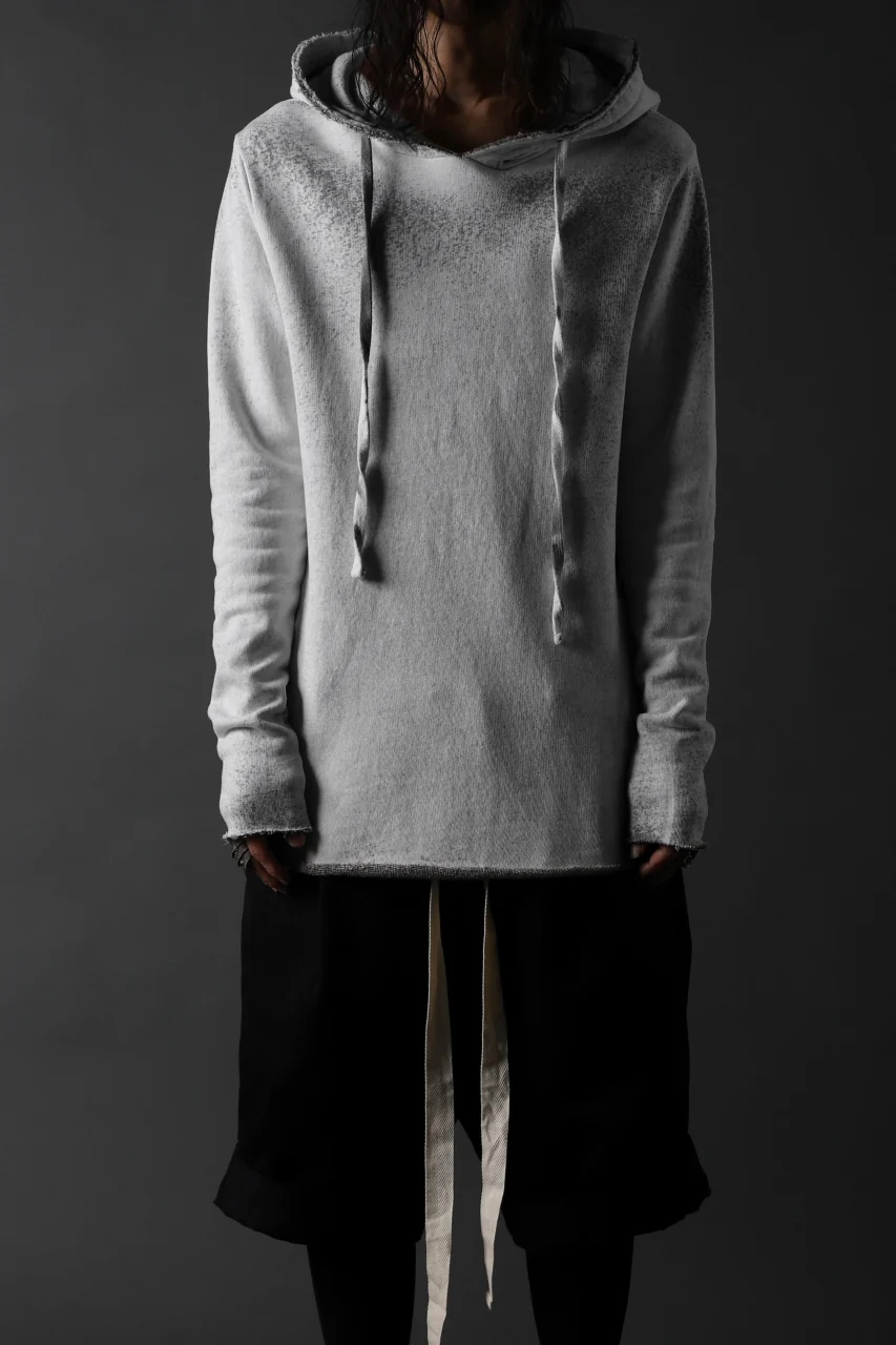 thomkrom PAINT DYED PULL OVER PARKA / OVER LOCKED (OFF WHITE) - Image 10