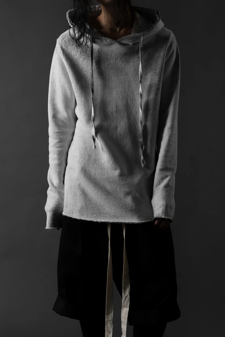 thomkrom PAINT DYED PULL OVER PARKA / OVER LOCKED (OFF WHITE) - Image 11