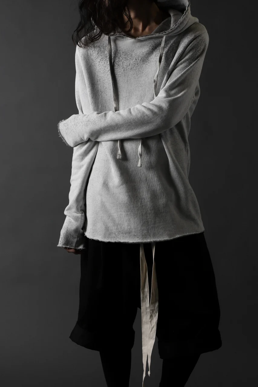 thomkrom PAINT DYED PULL OVER PARKA / OVER LOCKED (OFF WHITE) - Image 13
