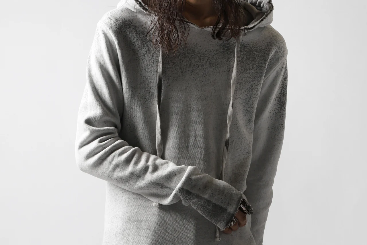 thomkrom PAINT DYED PULL OVER PARKA / OVER LOCKED (OFF WHITE) - Image 26