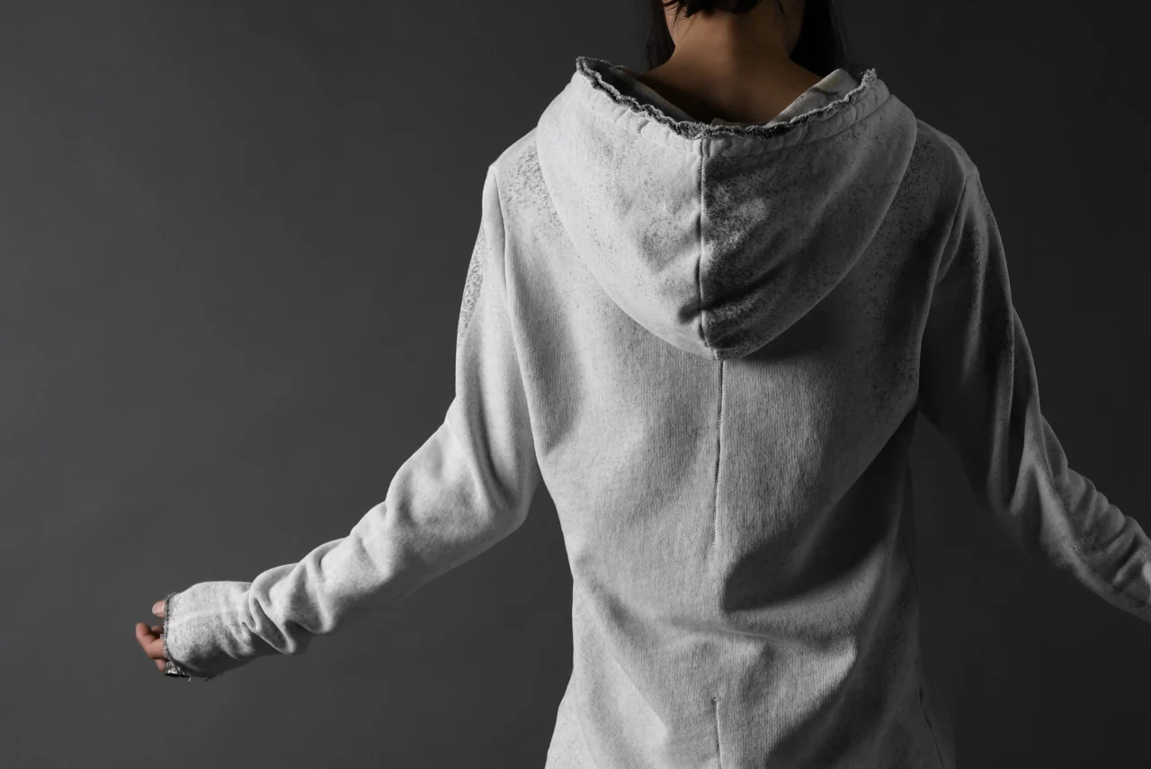 thomkrom PAINT DYED PULL OVER PARKA / OVER LOCKED (OFF WHITE) - Image 33