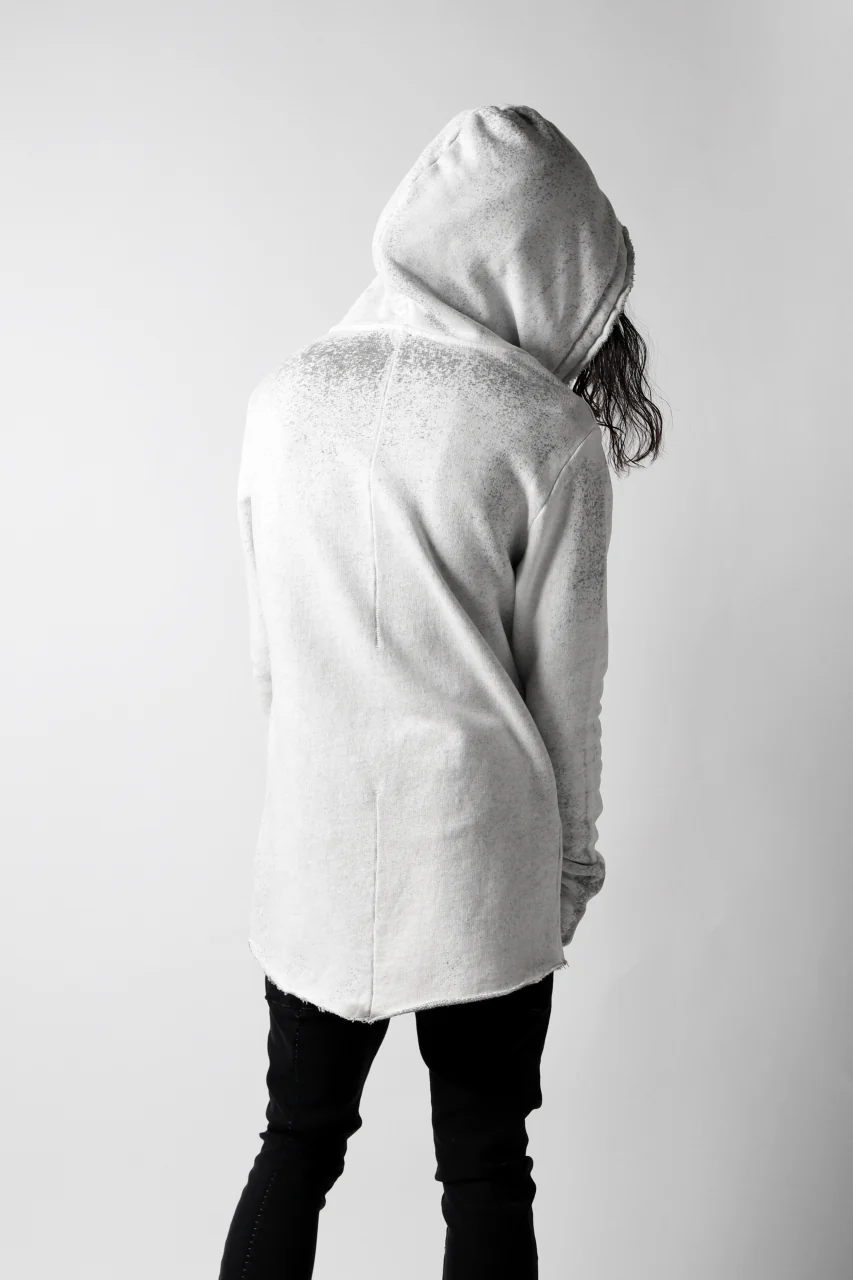 thomkrom PAINT DYED PULL OVER PARKA / OVER LOCKED (OFF WHITE) - Image 6
