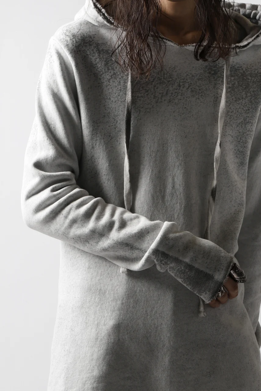 thomkrom PAINT DYED PULL OVER PARKA / OVER LOCKED (OFF WHITE) - Image 7