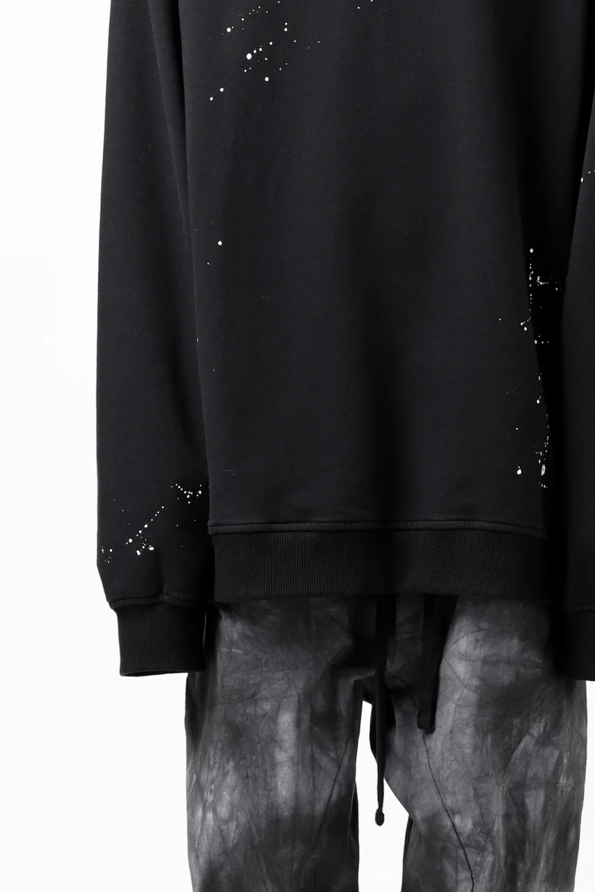 thomkrom PULLOVER TOPS SCATTER PAINT / FRENCH TERRY ORGANIC (BLACK T108) - Image 13