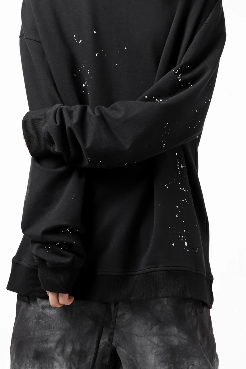 thomkrom PULLOVER TOPS SCATTER PAINT / FRENCH TERRY ORGANIC (BLACK T108) - Image 14