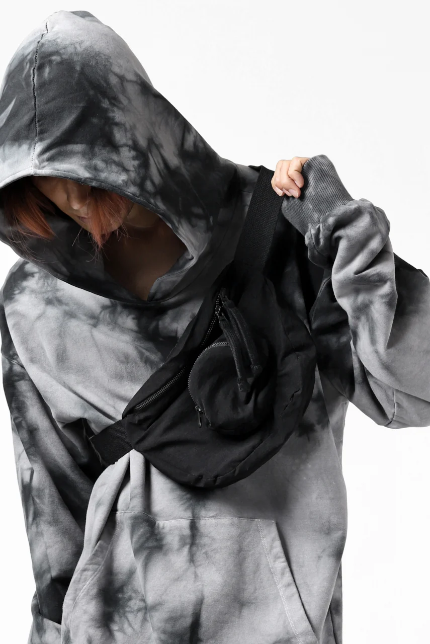 thomkrom RADICAL ZIP BAG / WOVEN ELASTIC (BLACK) - Image 3