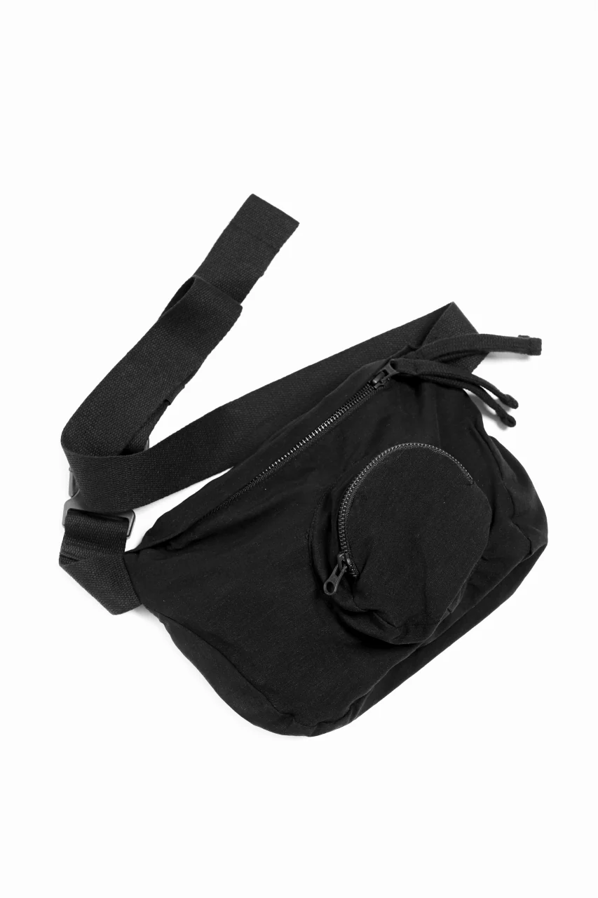 thomkrom RADICAL ZIP BAG / WOVEN ELASTIC (BLACK) - Image 4