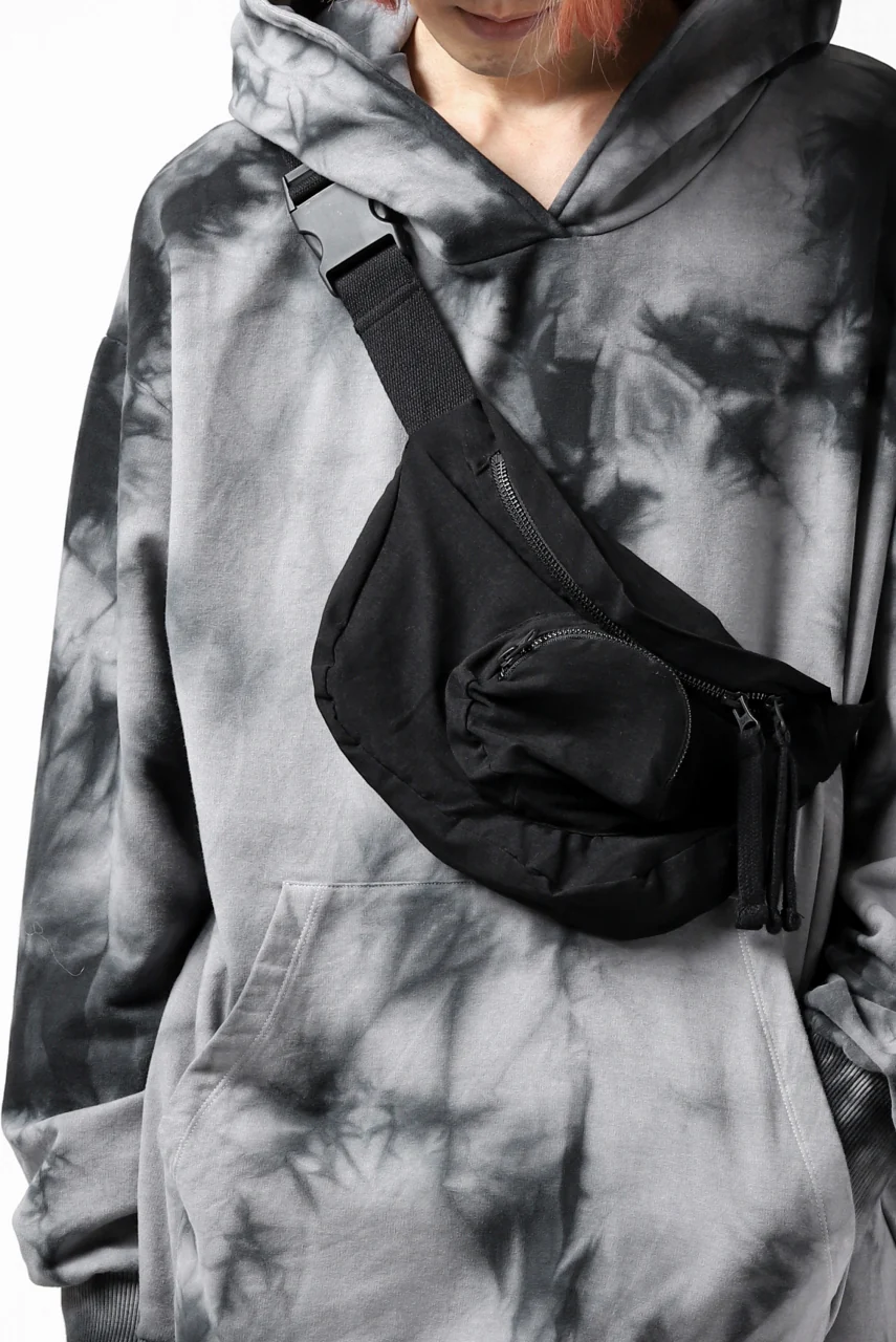 thomkrom RADICAL ZIP BAG / WOVEN ELASTIC (BLACK) - Image 7