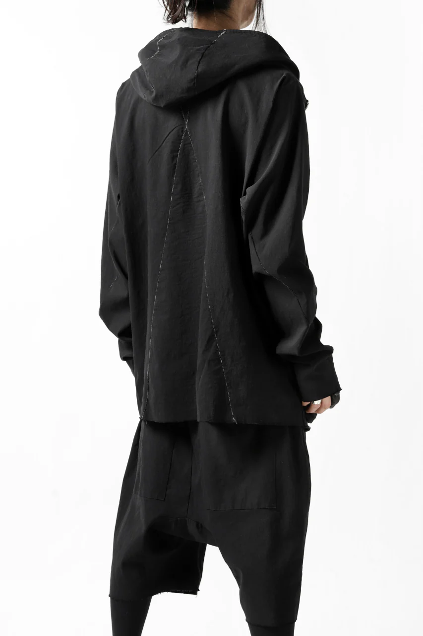thomkrom RADICAL ZIP-POC HOODED JACKET (BLACK) - Image 15