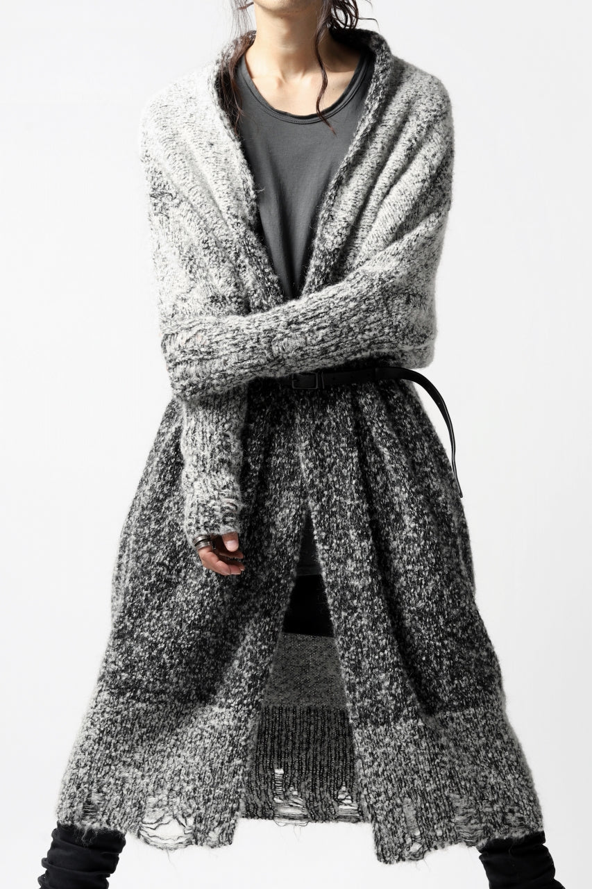 thomkrom RELAX LONG KNIT CARDIGAN/ ALPACA (MELANGE) - Image 14