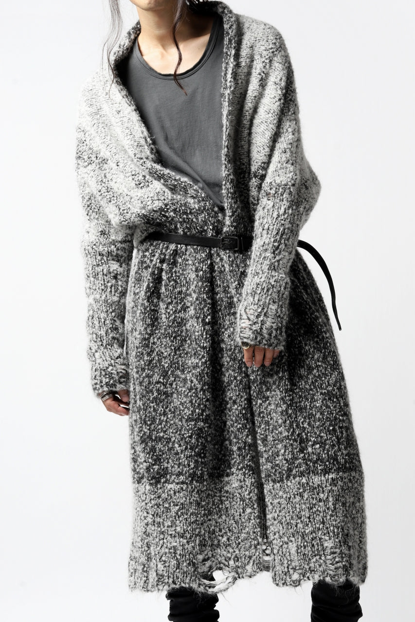 thomkrom RELAX LONG KNIT CARDIGAN/ ALPACA (MELANGE) - Image 16