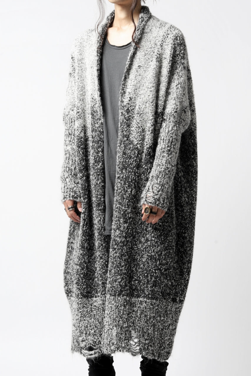 thomkrom RELAX LONG KNIT CARDIGAN/ ALPACA (MELANGE) - Image 2