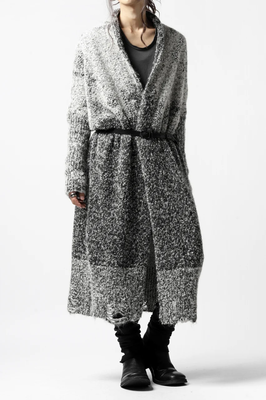thomkrom RELAX LONG KNIT CARDIGAN/ ALPACA (MELANGE) - Image 24
