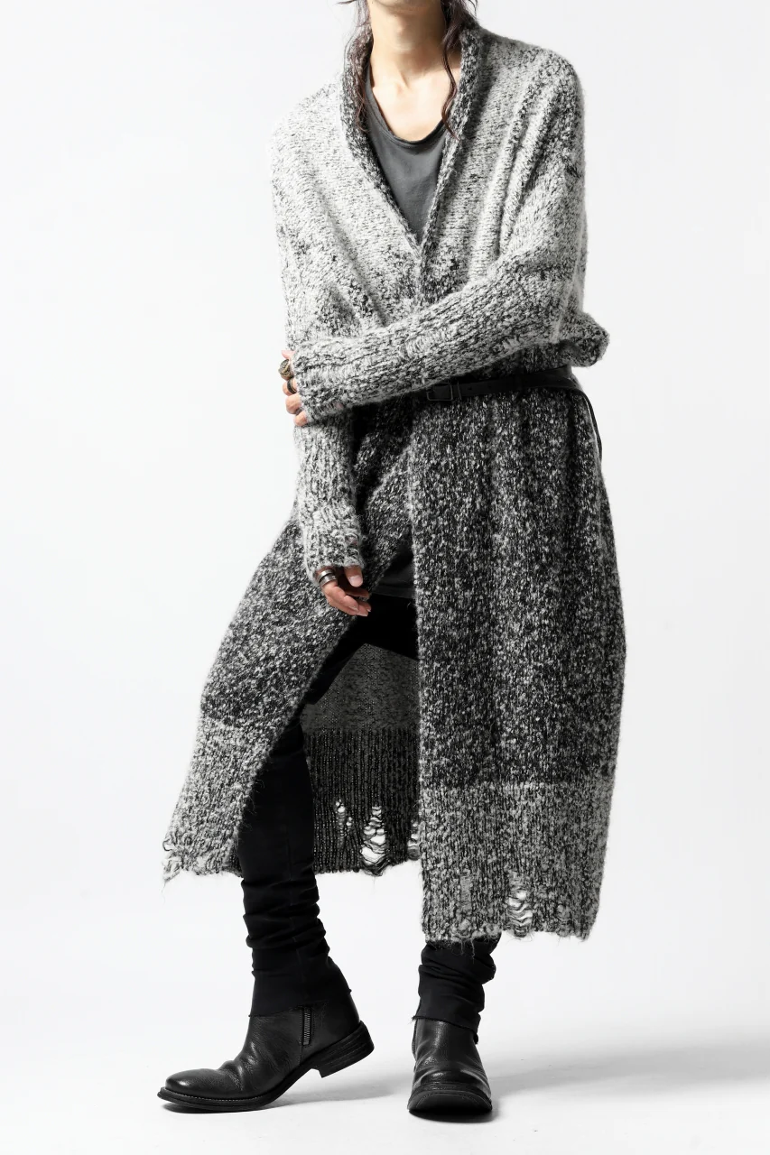 thomkrom RELAX LONG KNIT CARDIGAN/ ALPACA (MELANGE) - Image 25
