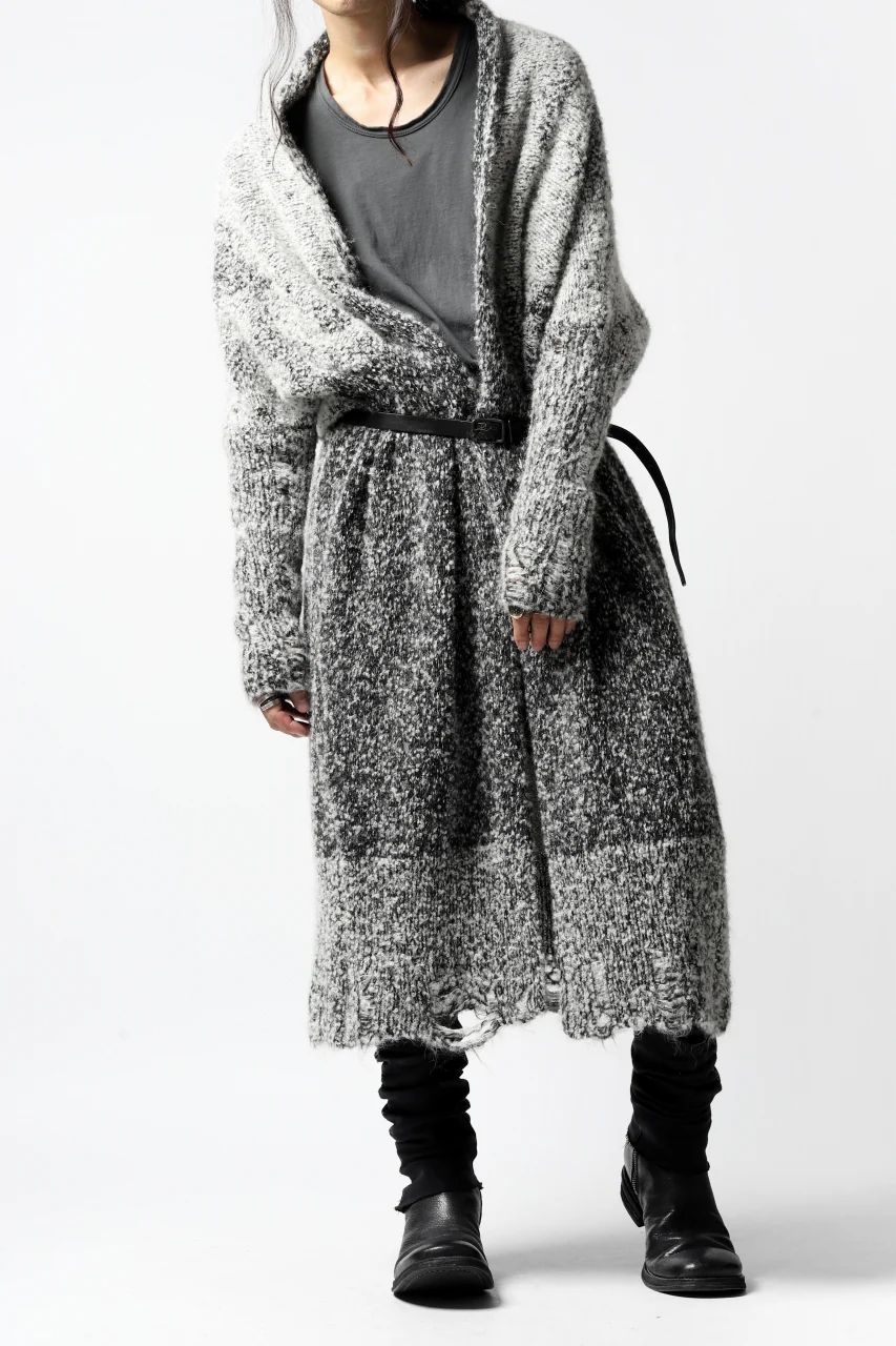 thomkrom RELAX LONG KNIT CARDIGAN/ ALPACA (MELANGE) - Image 27