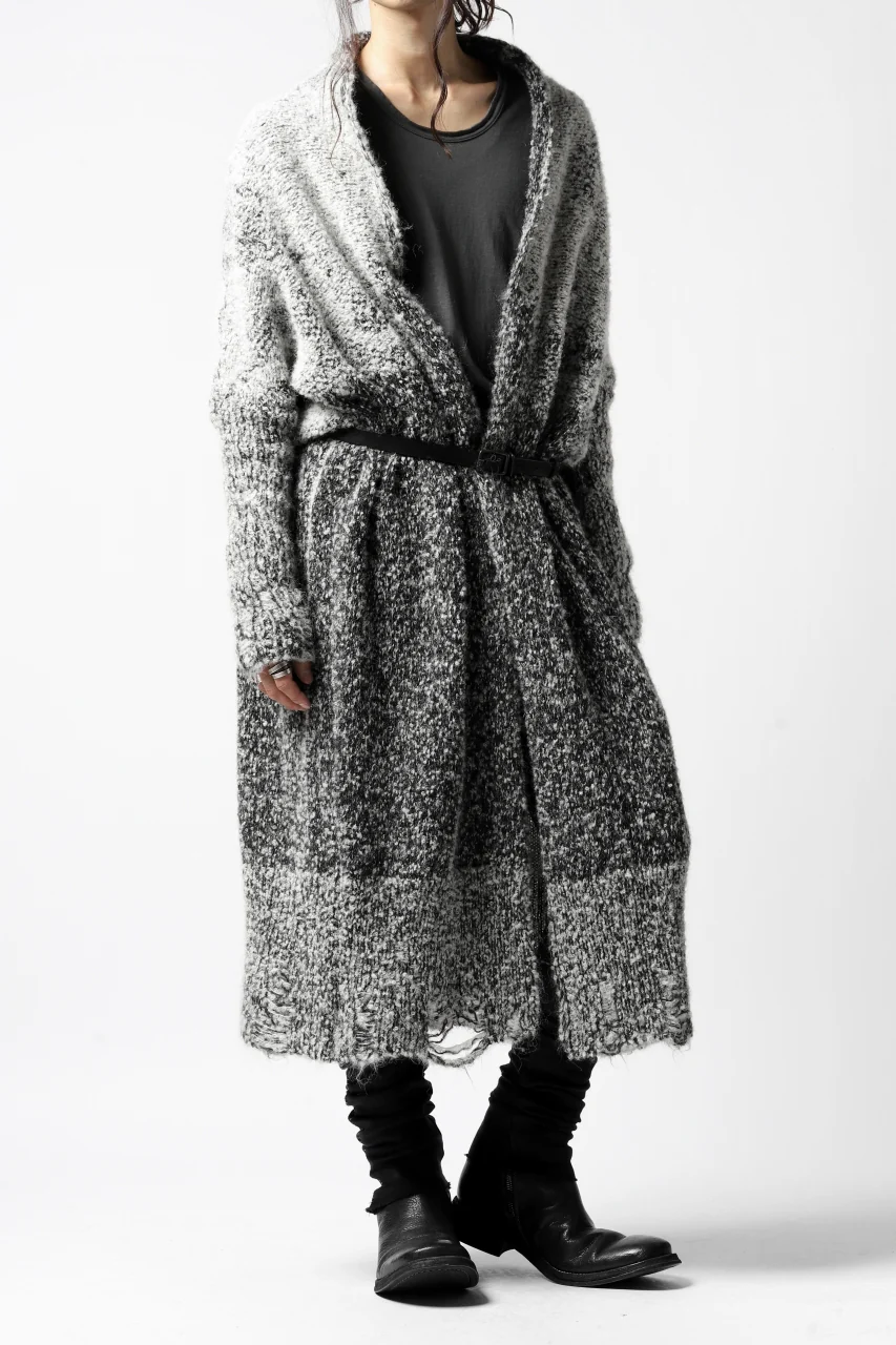 thomkrom RELAX LONG KNIT CARDIGAN/ ALPACA (MELANGE) - Image 29