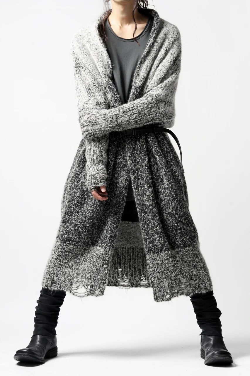 thomkrom RELAX LONG KNIT CARDIGAN/ ALPACA (MELANGE) - Image 30