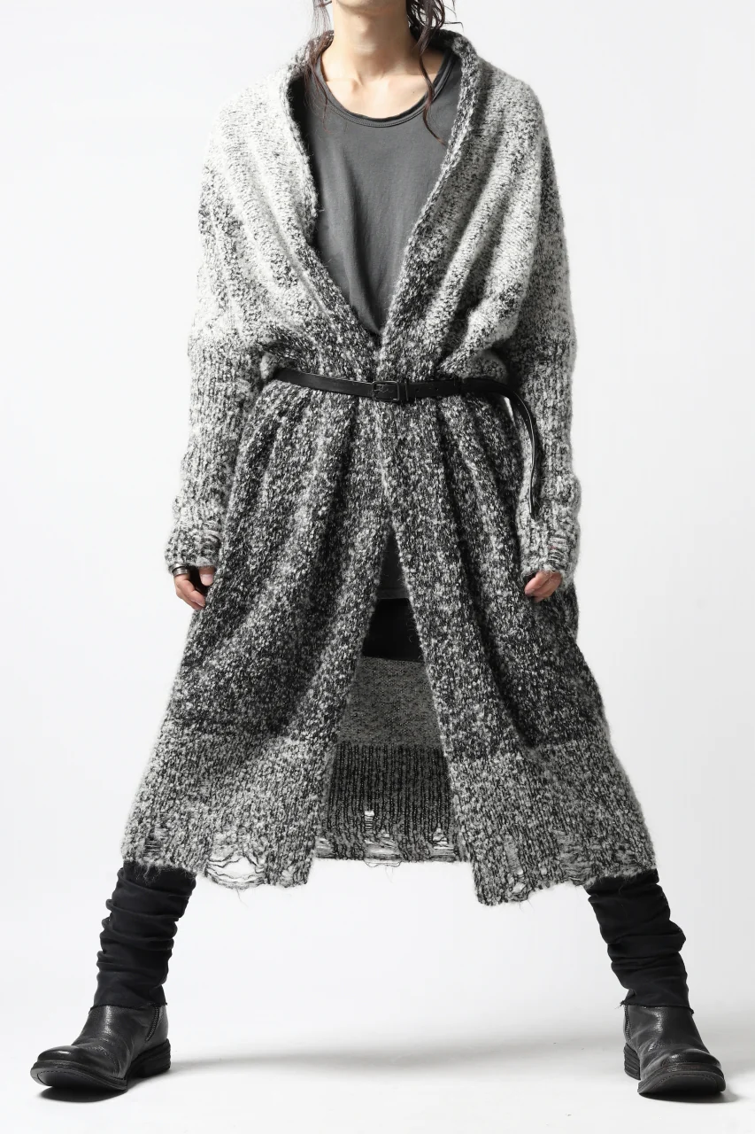 thomkrom RELAX LONG KNIT CARDIGAN/ ALPACA (MELANGE) - Image 31